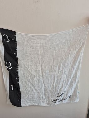 Loved Beyond Measure Cotton Muslin Swaddle Blanket By Lulujo